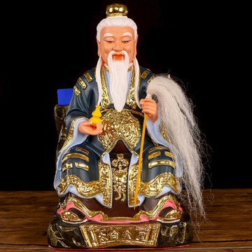 善緣堂 手工彩繪太白金星像道教佛像樹脂家用居家客廳工藝品擺件