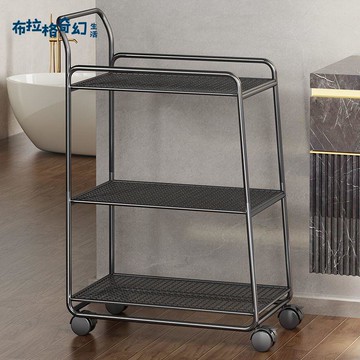 免運 小推車 餐車 置物架 火鍋飯店餐車酒店上菜手推車廚房不銹鋼置物架 多層收納美容小推車 b8252
