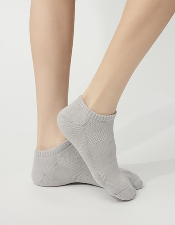 素色運動船短襪- 丁香紫