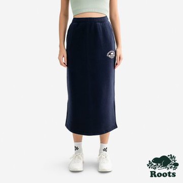 Roots女裝- NOUVEAU CLASSIC 中長裙-軍藍色