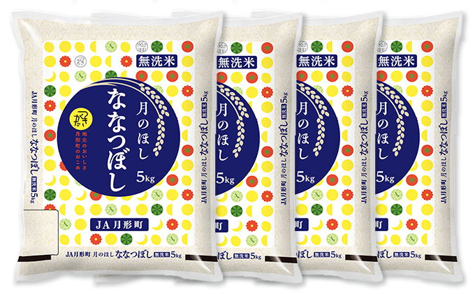 北海道 定期便 8ヵ月連続8回 令和5年産 ななつぼし 無洗米 5kg×4袋 特A 米 白米 ご飯 お米 ごはん 国産 ブランド米 時短 便利 常温 お取り寄せ 産地直送 送料無料