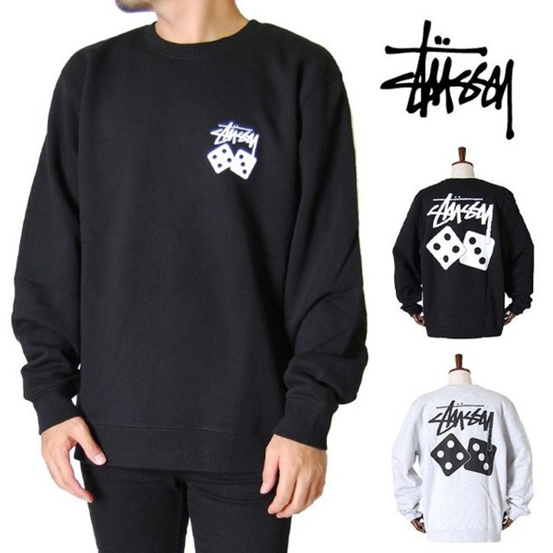 Stussy ステューシー トレーナー メンズ ブラック S M L Xl Xxl 2l 3lサイズ 長袖 レディース Dice Crew Black Ash Heather クルーネック スウェット 裏起毛 グ 通販 Lineポイント最大0 5 Get Lineショッピング