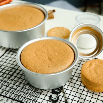 4寸6寸8寸陽極活動不沾 蛋糕模 活底 烘焙模具 戚風蛋糕新手烘焙