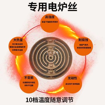 熔金爐 小型熔煉爐 高溫熔化爐 金銀銅鋁首飾冶金工具5IJO炒菜電爐子可調溫電暖爐電熱絲電火爐取暖做飯烤火多功能電爐