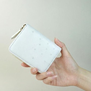 【M2nd】紐繽經典方形鴕鳥零錢包(T05A)