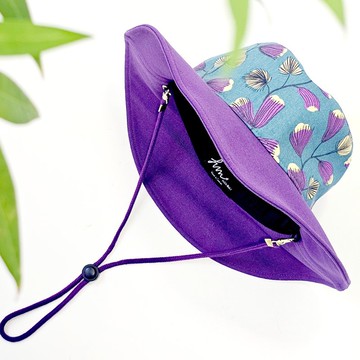 【HiGh MaLi 】風格露營帽 | 紫鈴蘭#日本布#遮陽#禮物#限量