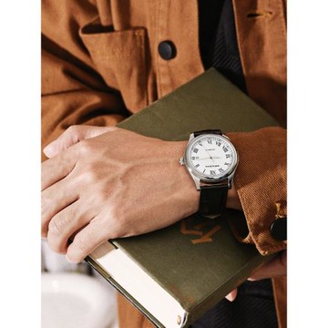 澳豪華藍寶石手表男機械表超薄數字防水日歷真皮潮流精鋼全自動表