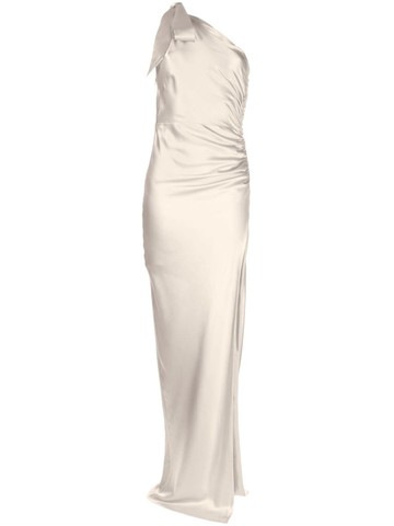 Michelle Mason asymmetric silk maxi gown women Silk