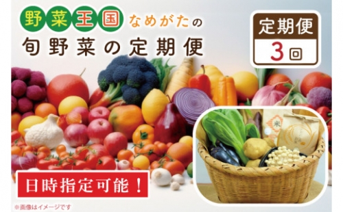 CU-136　野菜王国なめがたの旬野菜の定期便（米入り）