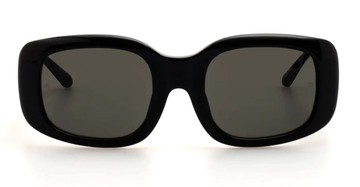 Linda Farrow Celeste - Black / Yellow Gold Sunglasses