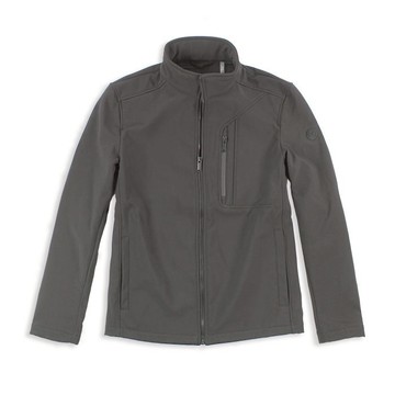 美國百分百【Calvin Klein】外套 CK 夾克 防風 防潑水 透氣 保暖 立領 軟殼 灰色 S號 I666