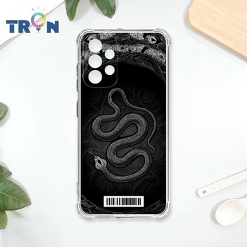 TRON 三星 A52/52s 黑白蛇圖騰 四角防摔載具殼 軟殼 手機殼