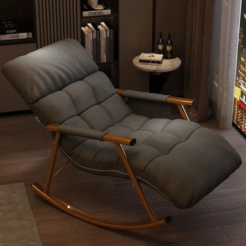 搖椅家用陽台椅臥室單人躺椅休閒懶人沙發宿舍靠背椅子網紅搖搖椅