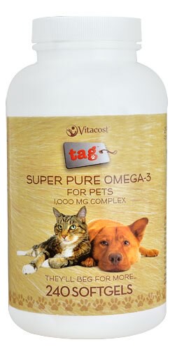 Vitacost - Tag Super Pure Omega-3 for Pets 1000 mg - 240 Softgels
