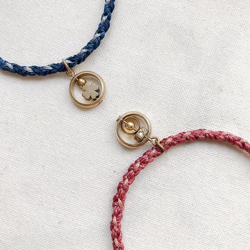 畢業 手圍訂製 和你的幸運 幸運草 鋯石 蠟線手環 可選色