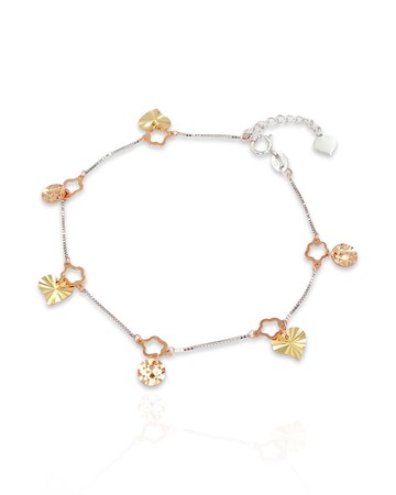 寶麗金珠寶-進口三色K金手鍊