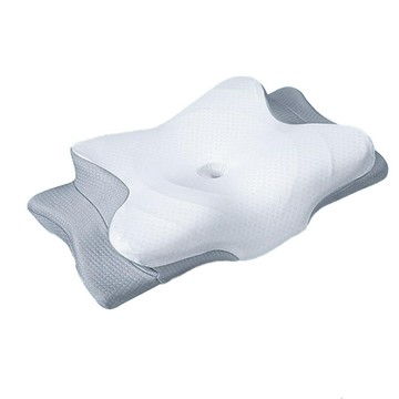 跨境現貨批發蝶形枕慢回彈護頸椎的專用枕頭酒店睡眠記憶棉記憶枕