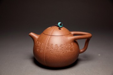 【印象朝代・玉成窯椰瓢】清中期 160cc 炎黃大地藝術 胖老闆