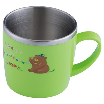 OSAMA 王樣 304 兒童杯  水果熊圖案  顏色隨機  1個  240ml