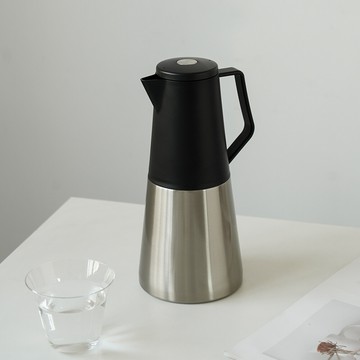 arphee義式304不鏽鋼美型保溫壺1.2l-黑色