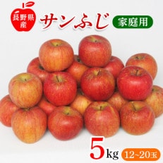 サンふじりんご　家庭用　5kg