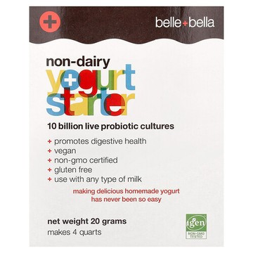Belle+Bella, 非乳製品優酪乳發酵劑，4 包，每包 (5 克)