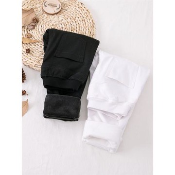 春秋新款兒童校褲男童白色長褲女童小腳褲寶寶休閑褲大童黑色褲子