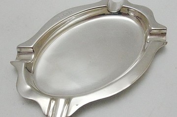 1931年英國製Birmingham伯明罕純銀菸灰盤碟/零錢盤