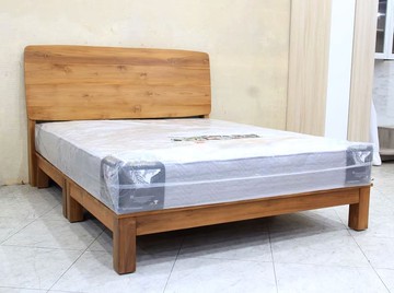 【歐風別館】雅麥正柚木五尺雙人床架【基隆至台中免運費】