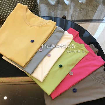 【送你一朵小花】人手N件！！寬松直筒圓領顯瘦純棉短袖T恤女春夏