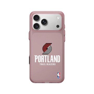 iPhone 17 Pro Max Clear (相機按鈕) 晶醺玫 - NBA - Logo-波特蘭拓荒者 Portland Trail Blazers - Light