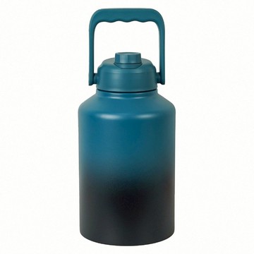 FOREVER 304不鏽鋼手提式保溫瓶  藍黑漸層色  1個  1.9L