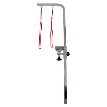 寵物美容桌 L 型雙環吊桿組(含吊桿固定座美容繩2條)