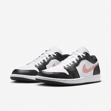 Nike 休閒鞋 Air Jordan 1 Low 男鞋 黑 粉紅 AJ1 喬丹 低筒 553558-165