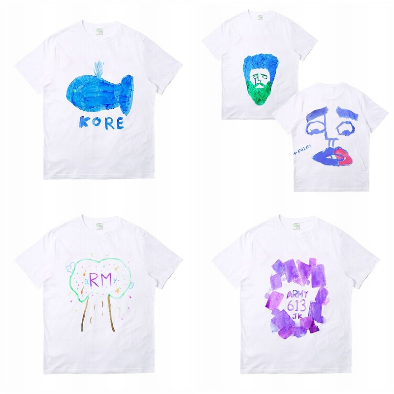 大人気 Bts 防弾少年団 コンサート 半袖tシャツ 手描き韓国ファッション Tシャツ 男女兼用 トップス 韓国 応援服 通販 Lineポイント最大1 0 Get Lineショッピング