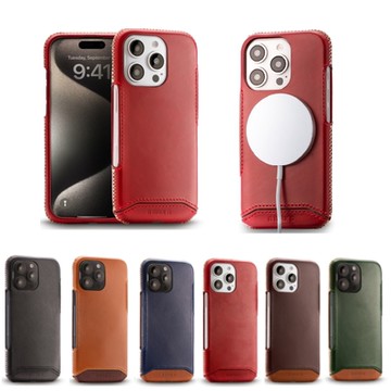 【n max n】iPhone 16 Pro 經典系列-磁吸手機皮套(支援磁吸式充電MagSafe)-六色任選