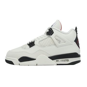 Nike 休閒鞋 Air Jordan 4 Retro OG FC 男鞋 米白 黑 4代 IM4002-100