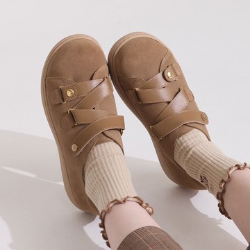 3M防水技術 ! MIT真皮厚底麵包鞋