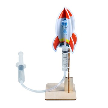 「六鑫科教」衝天火箭發射器 模型 DIY科學小實驗 科學小製作 空氣動力 物理實驗 啟蒙 學習 教具