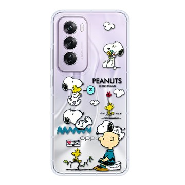 SNOOPY 【/】OPPO Reno12 Pro 防摔氣墊空壓保護手機殼(小日子)