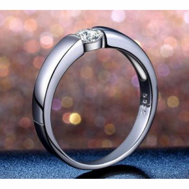 ペアリングにおすすめ 婚約 結婚 指輪 記念日 誕生日プレゼント Czダイヤモンド S925 プラチナ3度コーティング シルバーリング 男女兼用 通販 Lineポイント最大1 0 Get Lineショッピング