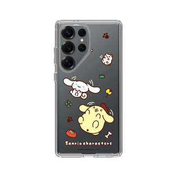 Galaxy S25 Ultra Clear 透明 - 三麗鷗-布丁狗＆大耳狗綜合圖 Mix Characters - 開心打滾