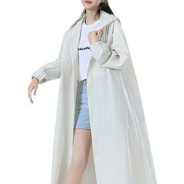 時尚男女加厚EVA雨衣  白色  145 x 70cm