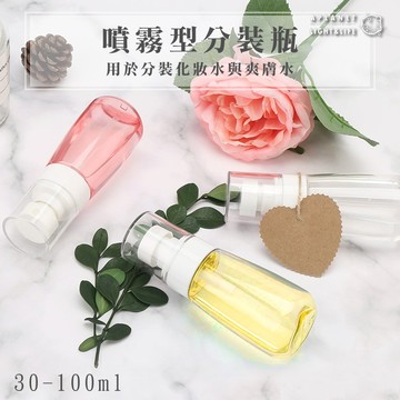 防疫必備 30ml 超細噴霧瓶 upg 透明 化妝品分裝瓶 petg瓶 細化霧噴 消毒 防護 殺菌