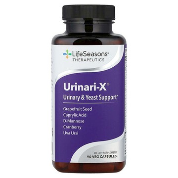 LifeSeasons, Urinari-X®，尿路和酵母幫助，90 粒素食膠囊