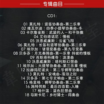 36首優美輕松古典樂 | 松弛精神舒緩緊張良方 經典古典音樂cd碟片