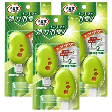 ST 雞仔牌 消臭力 垃圾桶除臭劑 懸掛/黏貼二用 柑橘薄荷香  6.4ml  3組