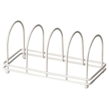 PEARL LIFE 珍珠金屬 Blanc Kitchen 系列 碗盤收納架  1層  白色  1個