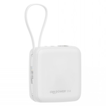 CAN POWER 半固態電芯磁吸無線充行動電源 10000mAh  白色  NC-W01
