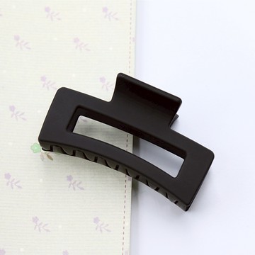 中方型鯊魚夾磨砂-黑